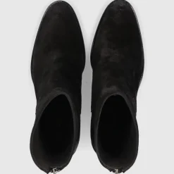 EN AVANT Damen Stiefeletten 706-03 Veloursleder schwarz