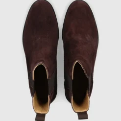 EN AVANT Damen Stiefeletten D0600003-311 Veloursleder dunkelbraun