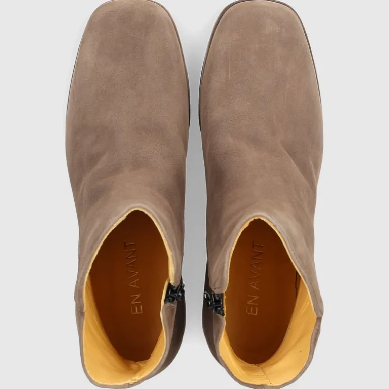 EN AVANT Damen Stiefeletten TL68 Veloursleder taupe