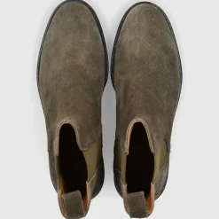 EN AVANT Damen Stiefeletten D060000-417 Veloursleder grün