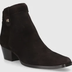 EN AVANT Damen Stiefeletten TR2409 Veloursleder braun