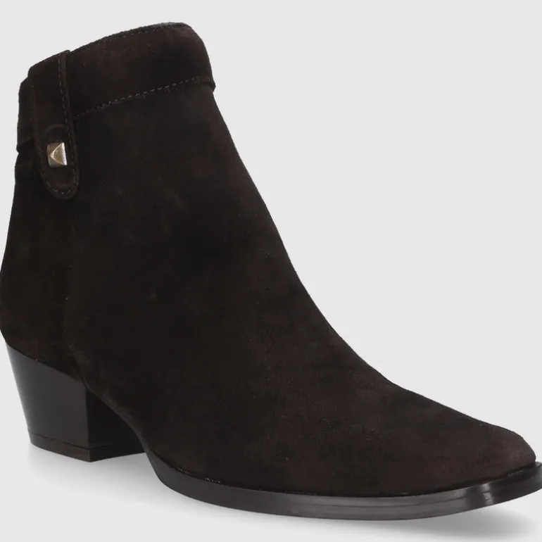 EN AVANT Damen Stiefeletten TR2409 Veloursleder braun