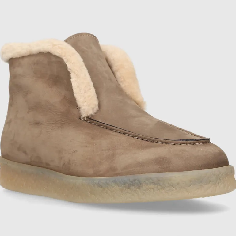 EN AVANT Damen Stiefeletten D0320006-618 Nubukleder taupe