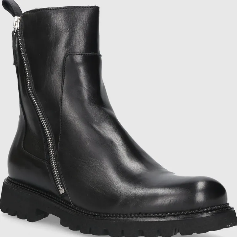 EN AVANT Damen Stiefeletten C176 Kalbsleder schwarz