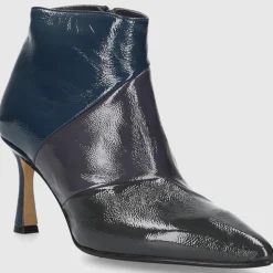 EN AVANT Damen Stiefeletten TR1672 Nappalackleder grau-kombi