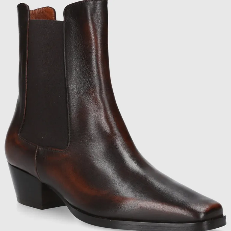 EN AVANT Damen Stiefeletten BT1695 Kalbsleder braun-kombi