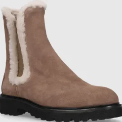 EN AVANT Damen Stiefeletten VALENCIA Veloursleder braun-kombi