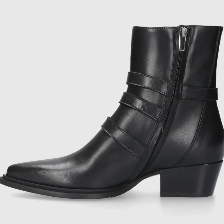EN AVANT Damen Stiefeletten 3501 Kalbsleder schwarz