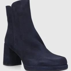 EN AVANT Damen Stiefeletten TL68 Vleourleder dunkelblau