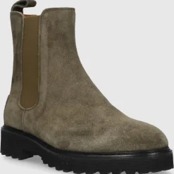 EN AVANT Damen Stiefeletten D060000-417 Veloursleder grün