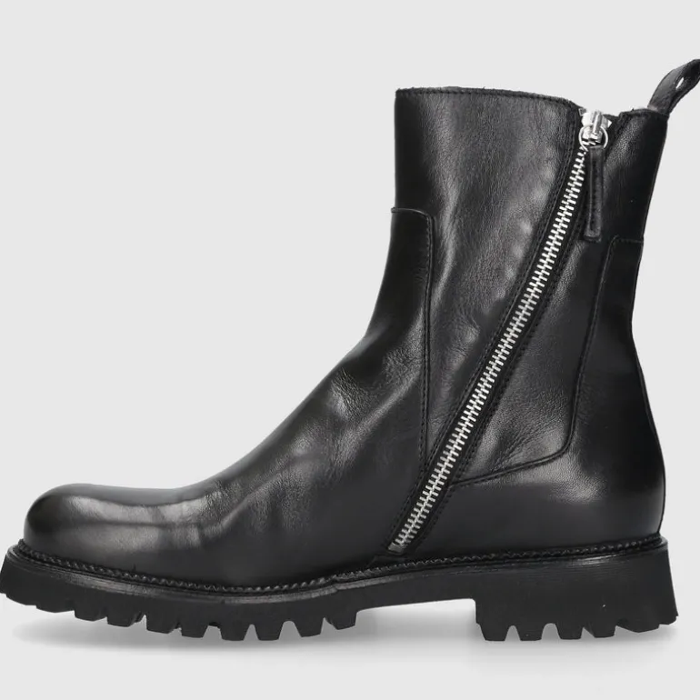 EN AVANT Damen Stiefeletten C176 Kalbsleder schwarz