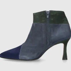 EN AVANT Damen Stiefeletten TR1672 Veloursleder blau-kombi