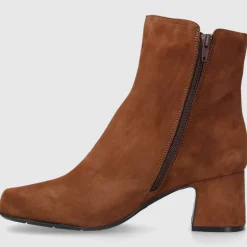 EN AVANT Damen Stiefeletten TL63 Veloursleder cognac