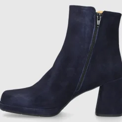 EN AVANT Damen Stiefeletten TL68 Vleourleder dunkelblau