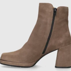 EN AVANT Damen Stiefeletten TL68 Veloursleder taupe