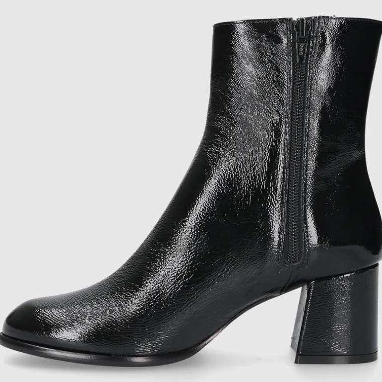 EN AVANT Damen Stiefeletten TR2435 Nappalackleder schwarz