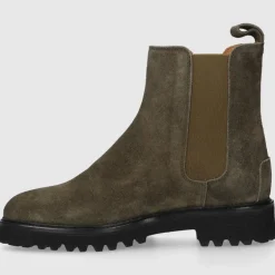 EN AVANT Damen Stiefeletten D060000-417 Veloursleder grün