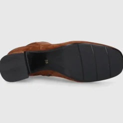 EN AVANT Damen Stiefeletten TL63 Veloursleder cognac