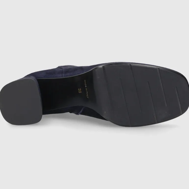 EN AVANT Damen Stiefeletten TL68 Vleourleder dunkelblau