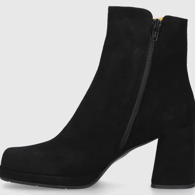 EN AVANT Damen Stiefelletten TL68 Veloursleder schwarz