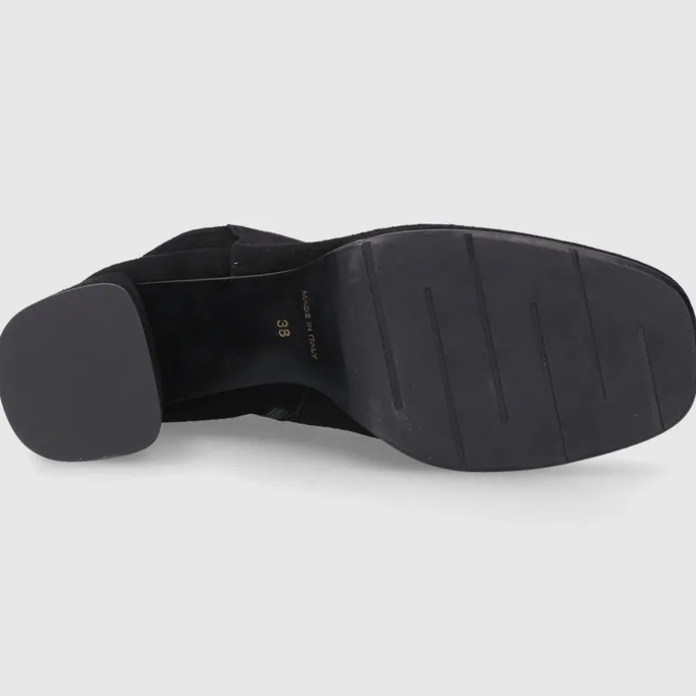 EN AVANT Damen Stiefelletten TL68 Veloursleder schwarz