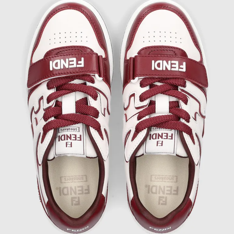 FENDI Damen Sneaker low MATCH Kalbsleder weiß-kombi