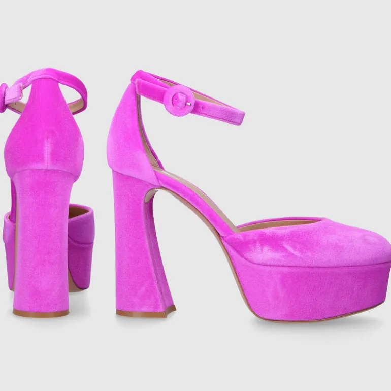 Gianvito Rossi Damen Pumps HOLLY D'ORSAY Samt