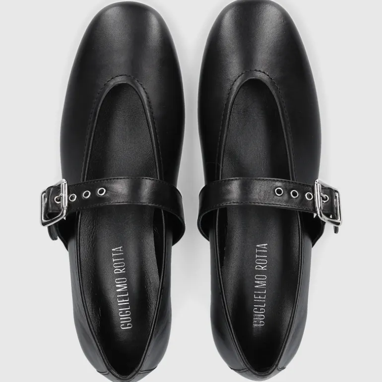 Guglielmo Rotta Damen BALLERINA 5263 SCHWARZ