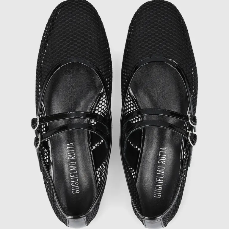 Guglielmo Rotta Damen BALLERINA 52160057 SCHWARZ