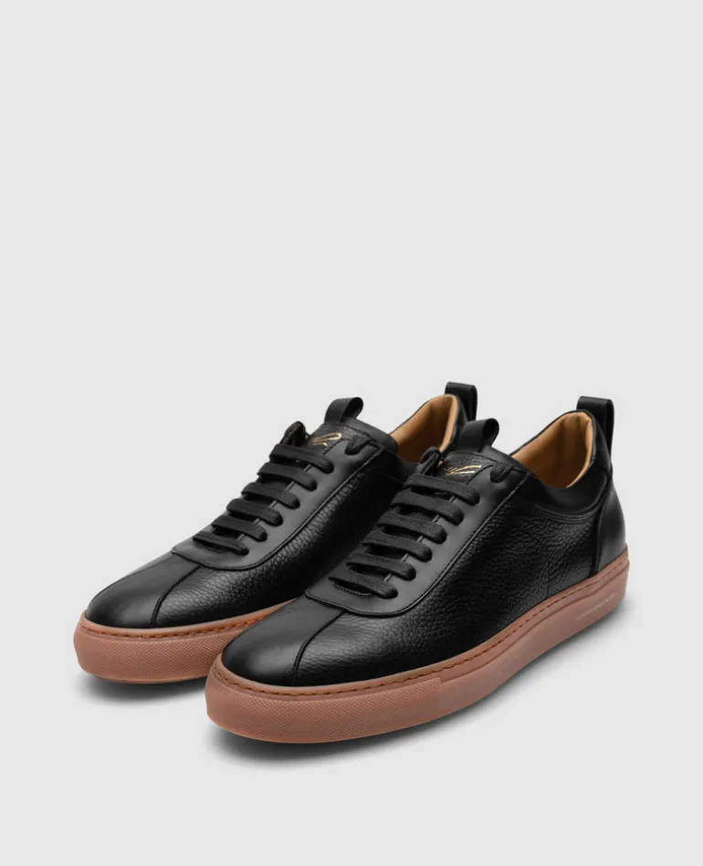 Heinrich Dinkelacker Herren Turin Sneaker T - Schwarz