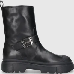 Hogan Damen Cowboy-/ Bikerstiefeletten H619 Kalbsleder