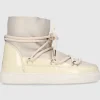 INUIKII Damen Stiefeletten GLOSS Kalbslackleder grau-kombi