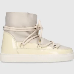 INUIKII Damen Stiefeletten GLOSS Kalbslackleder grau-kombi