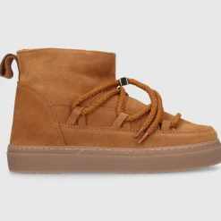 INUIKII Damen Stiefeletten CLASSIC LOW Veloursleder braun