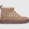 INUIKII Damen Stiefeletten CLASSIC LOW Veloursleder beige