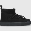 INUIKII Damen Stiefeletten CLASSIC LOW Veloursleder schwarz