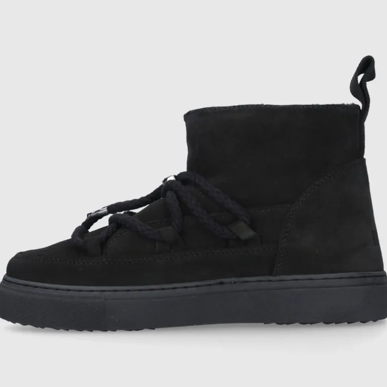 INUIKII Damen Stiefeletten CLASSIC LOW Veloursleder schwarz