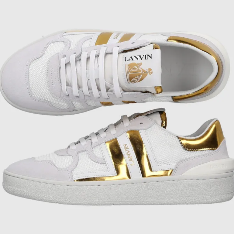 Lanvin Damen Sneaker low MESH CLAY Veloursleder