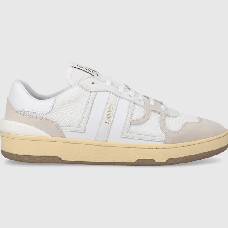 Lanvin Herren Sneaker low MESH CLAY Veloursleder