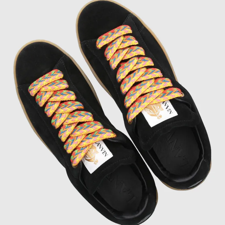 Lanvin Herren Sneaker low CURB LITE Veloursleder