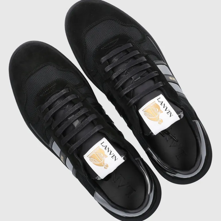 Lanvin Herren Sneaker low CLAY LACE Veloursleder