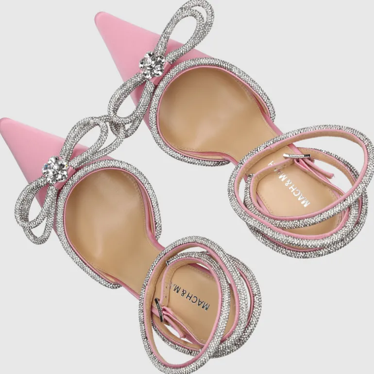 Mach & Mach Damen Pumps DOUBLE BOW Satin