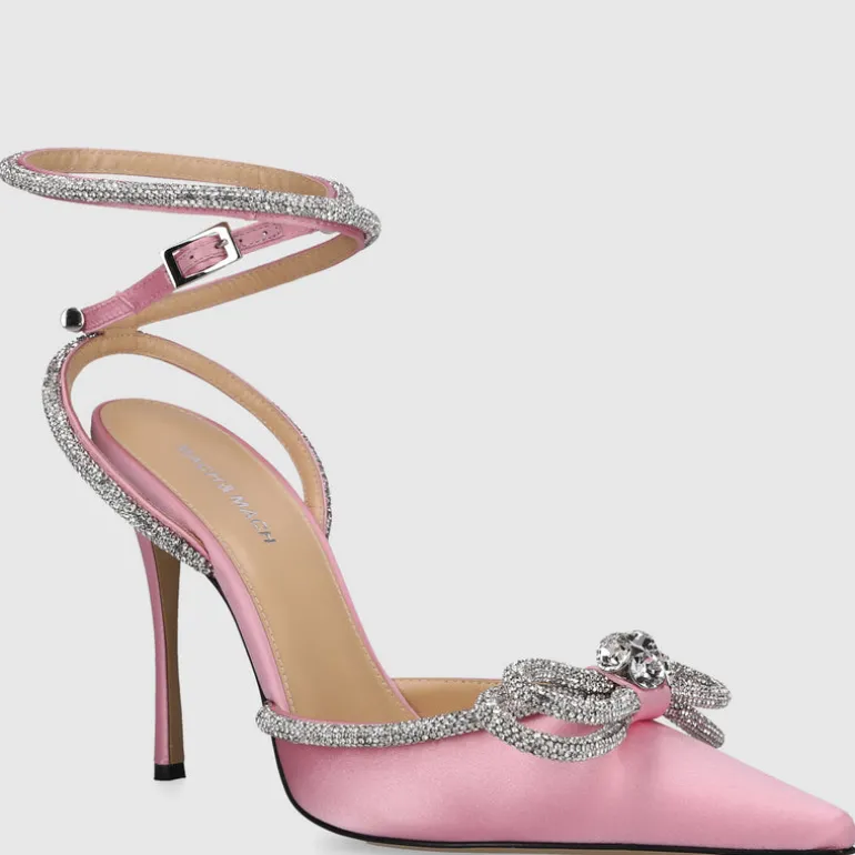 Mach & Mach Damen Pumps DOUBLE BOW Satin