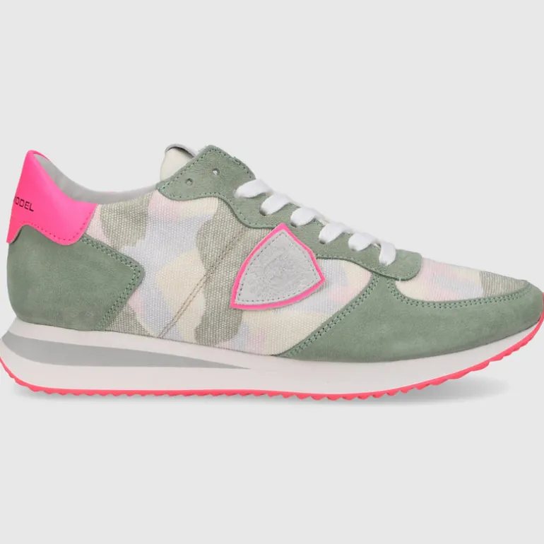 Philippe Model Damen Sneaker low TZLD-CN24 Veloursleder