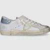 Philippe Model Damen SNEAKER PRLD WEISS-SILBER