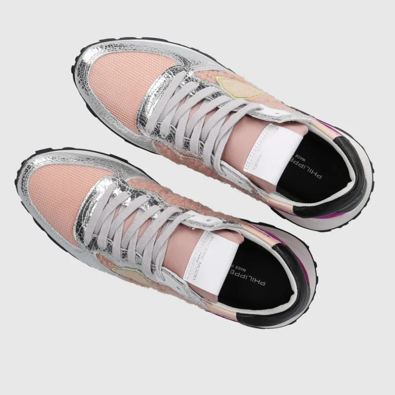 Philippe Model Damen Sneaker low TROPEZ Materialmix