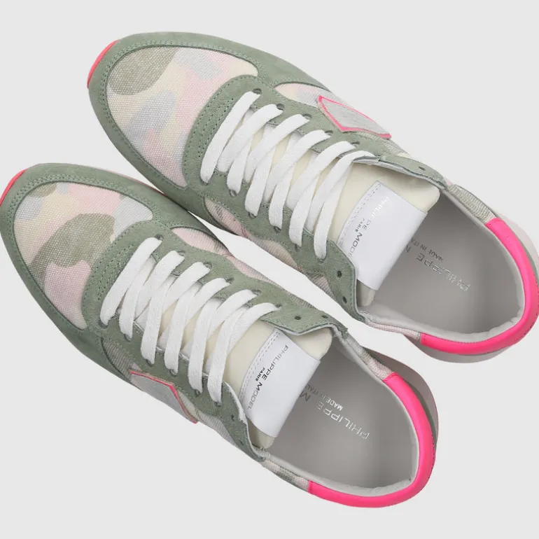 Philippe Model Damen Sneaker low TZLD-CN24 Veloursleder