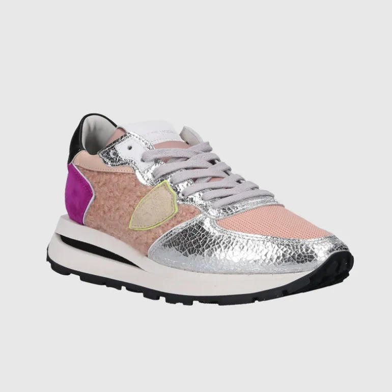 Philippe Model Damen Sneaker low TROPEZ Materialmix