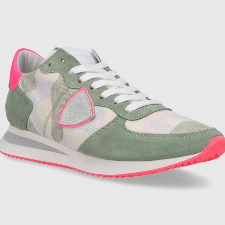 Philippe Model Damen Sneaker low TZLD-CN24 Veloursleder