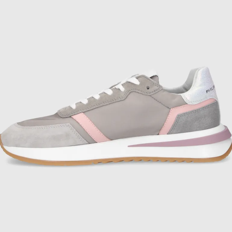 Philippe Model Damen SNEAKER TYLD GRAU-ROSA